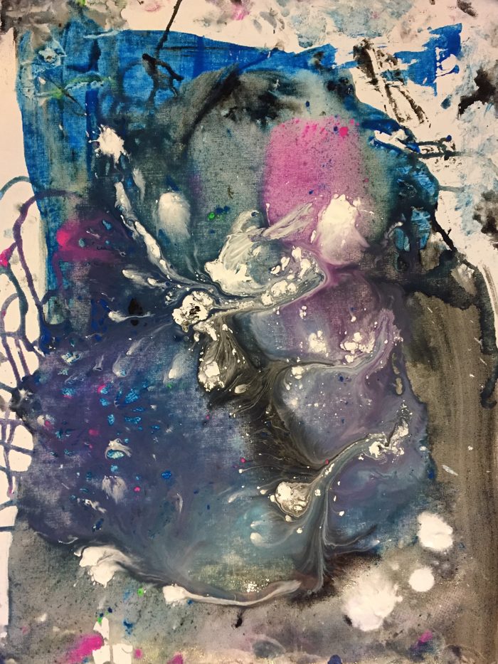 Untitled #4. Acrylic & Ink on Canvas Paper. 2016