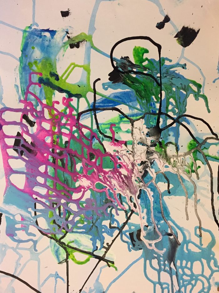 Untitled #2. Acrylic & Ink on Canvas Paper. 2016